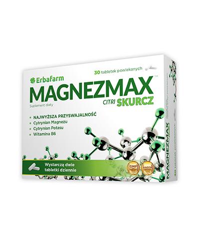 Magnezmax Citri Skurcz - 30 tabl. - cena, opinie, stosowanie - Apteka internetowa Melissa