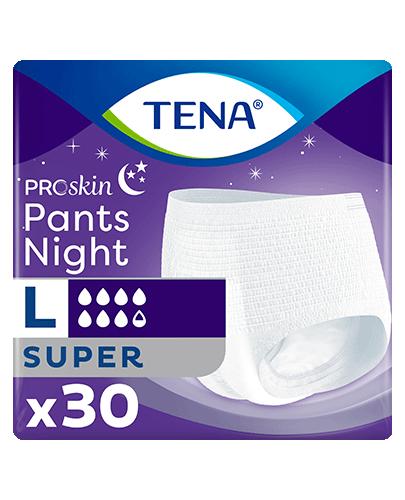 Tena Proskin Pants Night Super L Majtki chłonne 110 - 135 cm, 30 sztuk - Apteka internetowa Melissa