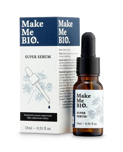  MAKE ME BIO SUPER Serum do twarzy - 15 ml. Intensywna regenaracja i silne odżywienie. - Apteka internetowa Melissa  