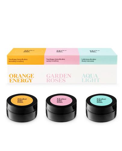  MAKE ME BIO Zestaw kremów Orange Energy, Garden Roses, Aqua Light, 3 x 20 ml - Apteka internetowa Melissa  