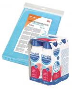 AKUKU Jednorazowe podkłady higieniczne z wkładem papierowym 40x60 cm - 5 szt. + FRESUBIN PROTEIN ENERGY DRINK O smaku poziomkowym - 4 x 200 ml