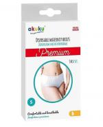 Akuku Premium Jednorazowe majtki poporodowe rozmiar S - 5 szt. 