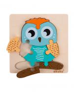 Akuku Puzzle drewniane Sowa A0601, 1 szt.