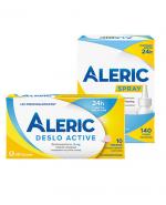  ALERIC DESLO ACTIVE 5mg, 10 tabletek preparat przeciwalergiczny, + Aleric Spray Aerozol do nosa, 140 dawek