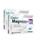 Alg Pharma Chelat magnezu + B6 - 2 x 60 kaps. - cena, opinie, stosowanie