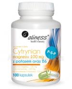 ALINESS Cytrynian magnezu 100 mg + potas + B6 - 100 kaps.