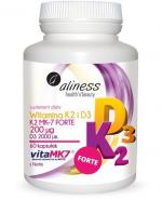 ALINESS Witamina K2 FORTE MK-7 200 µg z Natto + D3 - 60 kaps.