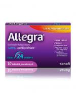  ALLEGRA 120 mg, 10 tabletek. Na alergię i katar sienny, cena, opinie, dawkowanie