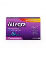  ALLEGRA 120 mg, 10 tabletek. Na alergię i katar sienny, cena, opinie, dawkowanie