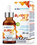  Allnutrition D3 4000+K2 Drops, 30 ml, cena, opinie, właściwości