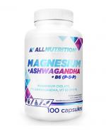 Allnutrition Magnesium + Ashwagandha + B6 (P-5-P), 100 kapsułek