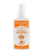 ALPHANOVA BEBE Spray ochronny na słońce SPF50 - 125 g