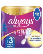 Always Platinum Night 3 Podpaski ze skrzydełkami - 12 szt.