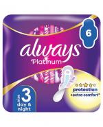 Always Platinum Night 3  Podpaski ze skrzydełkami - 6 szt.