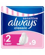 ALWAYS SENSITIVE CLASSIC Podpaski ze skrzydełkami Maxi - 9 szt. 