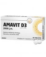  Amavit D3 2000 j.m., 60 tabletek, cena, opinie, stosowanie
