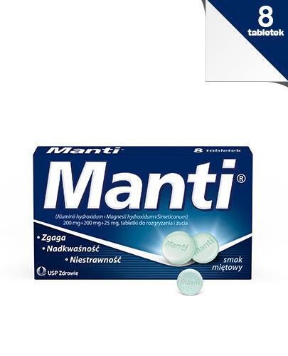 MANTI Smak miętowy - 8 tabl. - Apteka internetowa Melissa