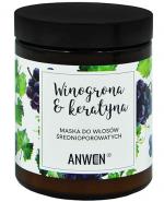 Anwen Winogrona & Keratyna Maska do włosów średnioporowatych - 180 ml