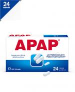  APAP - Paracetamol 500 mg - 24 tabl. Lek na gorączkę - cena, opinie, ulotka