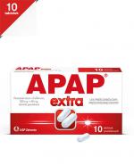  APAP EXTRA - Paracetamol 500 mg + kofeina 65 mg- 10 tabl.