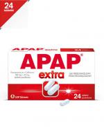  APAP EXTRA - Paracetamol 500 mg + kofeina 65 mg, 24 tabletki