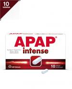  Apap Intense - Paracetamol 500 mg + ibuprofen 200 mg, 10 tabl. Na ból i gorączkę, cena, opinie, stosowanie