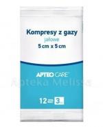 APTEO CARE Kompresy z gazy, jałowe 5x5cm - 3szt.