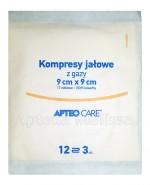 APTEO Kompresy z gazy jałowej 9x9cm - 3szt.