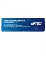 APTEO CARE Pomadka ochronna do ust z witaminami A+E, 4,9 g