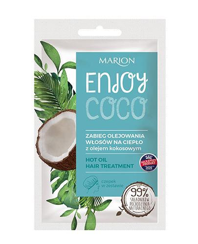  Marion Enjoy Coco Zabieg olejowania włosów na ciepło z olejem kokosowym - 20  ml - cena, opinie, stosowanie - Apteka internetowa Melissa  