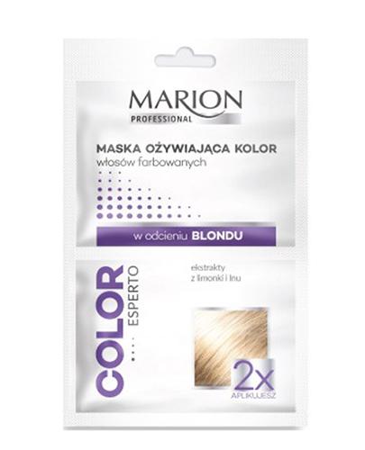  Marion Professional Color Esperto Maska ożywiająca kolor włosów farbowanych w odcieniu blond - 2 x 20 ml - cena, opinie, wskazania - Apteka internetowa Melissa  