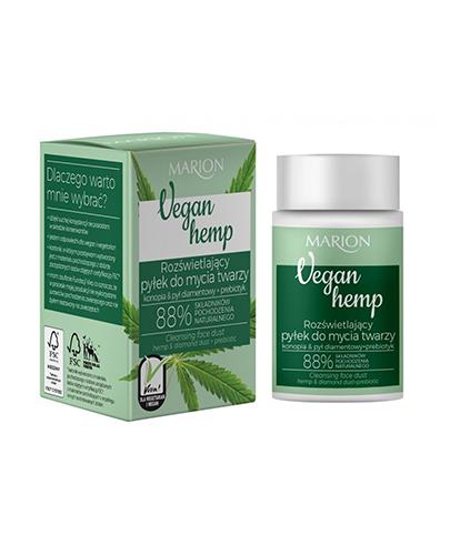 Marion Vegan Hemp Rozświetlający pyłek do mycia twarzy - 30 g - cena, opinie, wskazania - Apteka internetowa Melissa