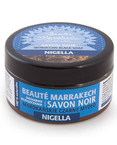  Beaute Marrakech Czarne mydło marokańskie Savon Noir z olejem z czarnuszki 100% Naturalne - 100 g - cena, opinie, skład - Apteka internetowa Melissa  