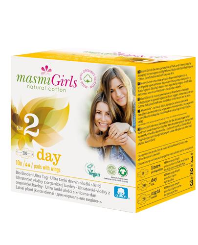  Masmi Girls Podpaski na dzień ze skrzydełkami - 10 szt. - cena, opinie, właściwości  - Apteka internetowa Melissa  