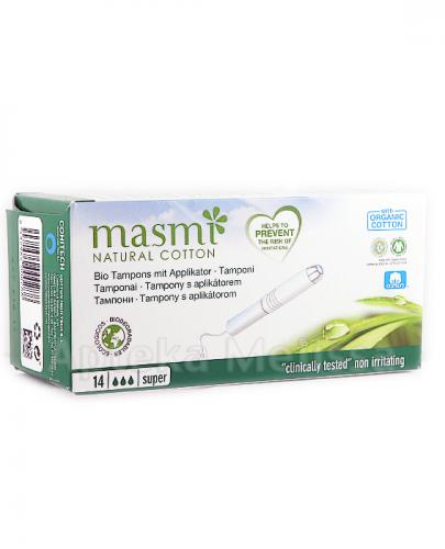 MASMI SUPER Tampony organiczne z aplikatorem - 14 szt.