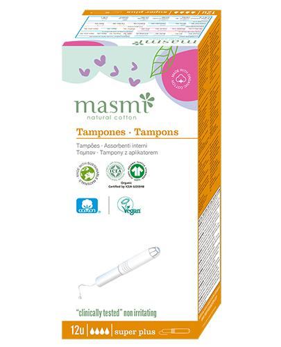  Masmi Superplus Tampony organiczne z aplikatorem, 12 sztuk - Apteka internetowa Melissa  
