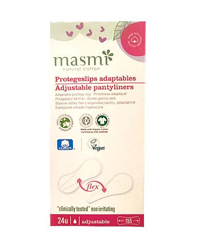MASMI Wkładki higieniczne do stringów 100% bawełny organicznej - 30 szt. - Apteka internetowa Melissa