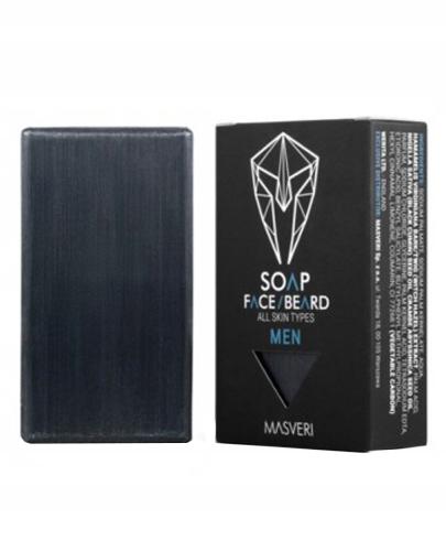  Masveri Men Mydło głęboko oczyszczające dla mężczyzn, do brody i wszystkich typów skóry - 100 g - cena, opinie, skład - Apteka internetowa Melissa  