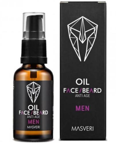 Masveri Men Olejek do twarzy i brody anti age - 30 ml - cena, opinie, właściwości - Apteka internetowa Melissa