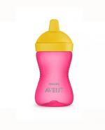 AVENT Kubek niekapek z twardym ustnikiem 18m+, kolor różowy 804/04 - 300 ml