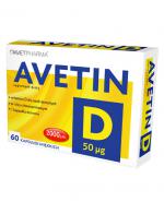  Avet Avetin D 50 ‎μg - 60 kaps. Witamina D 2000 j.m.- cena, opinie, właściwości