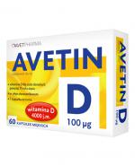  Avet Pharma Aventin D 100 µg -  60 kaps. Witamina D 4000 j.m. - cena, opinie, właściwości 