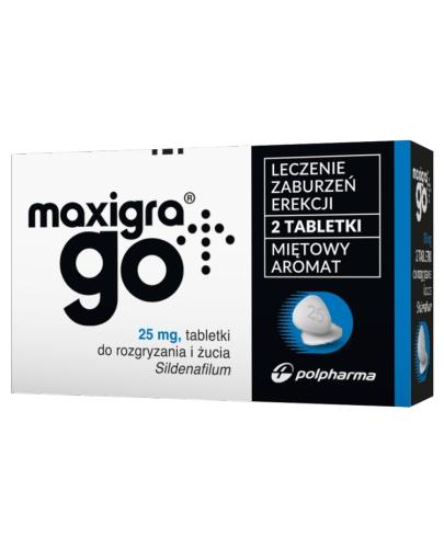 MAXIGRA GO, 2 tabl. Na zaburzenia erekcji, cena, opinie, wskazania - Apteka internetowa Melissa