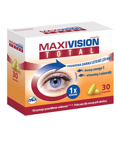 MAXIVISION TOTAL, luteina na oczy, 30 kaps. - Apteka internetowa Melissa