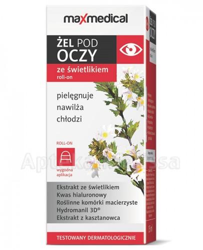 MAXMEDICAL Żel pod oczy ze świetlikiem roll-on - 15 ml - Apteka internetowa Melissa