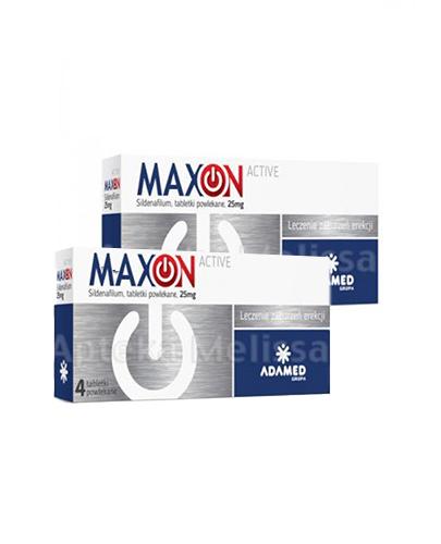  Maxon Active Sildenafilum, 25 mg, na erekcję, 2 x 4 tabletki powlekane - Apteka internetowa Melissa  