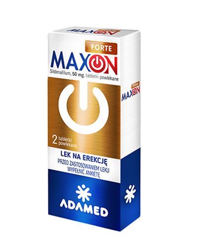 Maxon Forte 50 mg - 2 tabl. - Zaburzenia erekcji - cena, opinie, stosowanie - Apteka internetowa Melissa