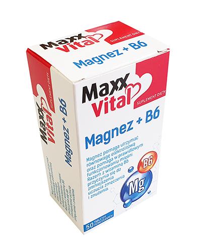  MaxxVital Magnez + B6 - 50 tabl. - cena, opinie, dawkowanie - Apteka internetowa Melissa  