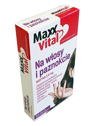  MaxxVital Na włosy i paznokcie Biotyna 2,5 mg - 30 tabl.- cena, opinie, wskazania - Apteka internetowa Melissa  
