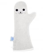 BABY SHOWER GLOVE Rękawica antypoślizgowa pod prysznic kolor szary - 1 szt